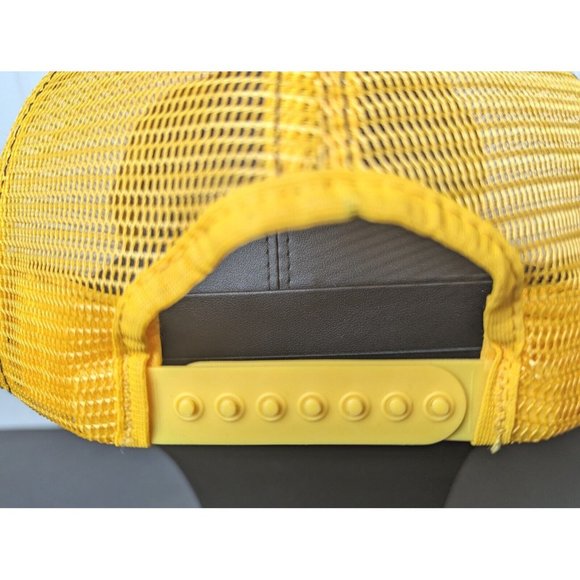 Vintage Swingster‎ Michelob All Mesh Snapback Hat Cap Rope Yellow Trucker New - Picture 4 of 6